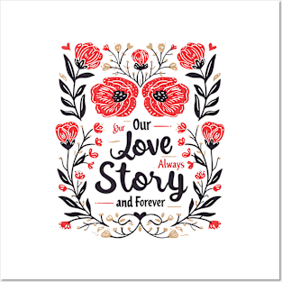 Our love always story forever Posters and Art